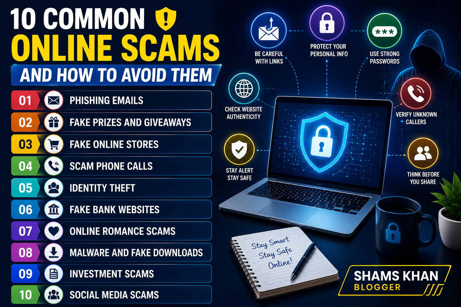 10 Common Online Scams and How to Avoid Them